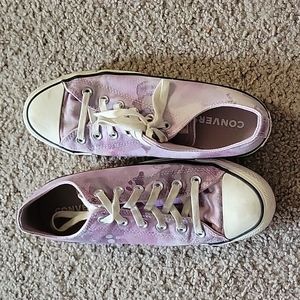 Purple watercolor Converse